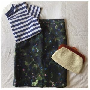 J. Crew Gardenshade Floral Cotton Blend Skirt